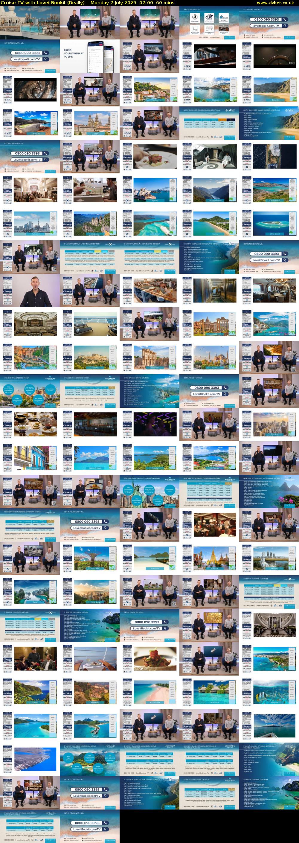 Cruise TV with LoveitBookit (Really) Monday 7 July 2025 07:00 - 08:00