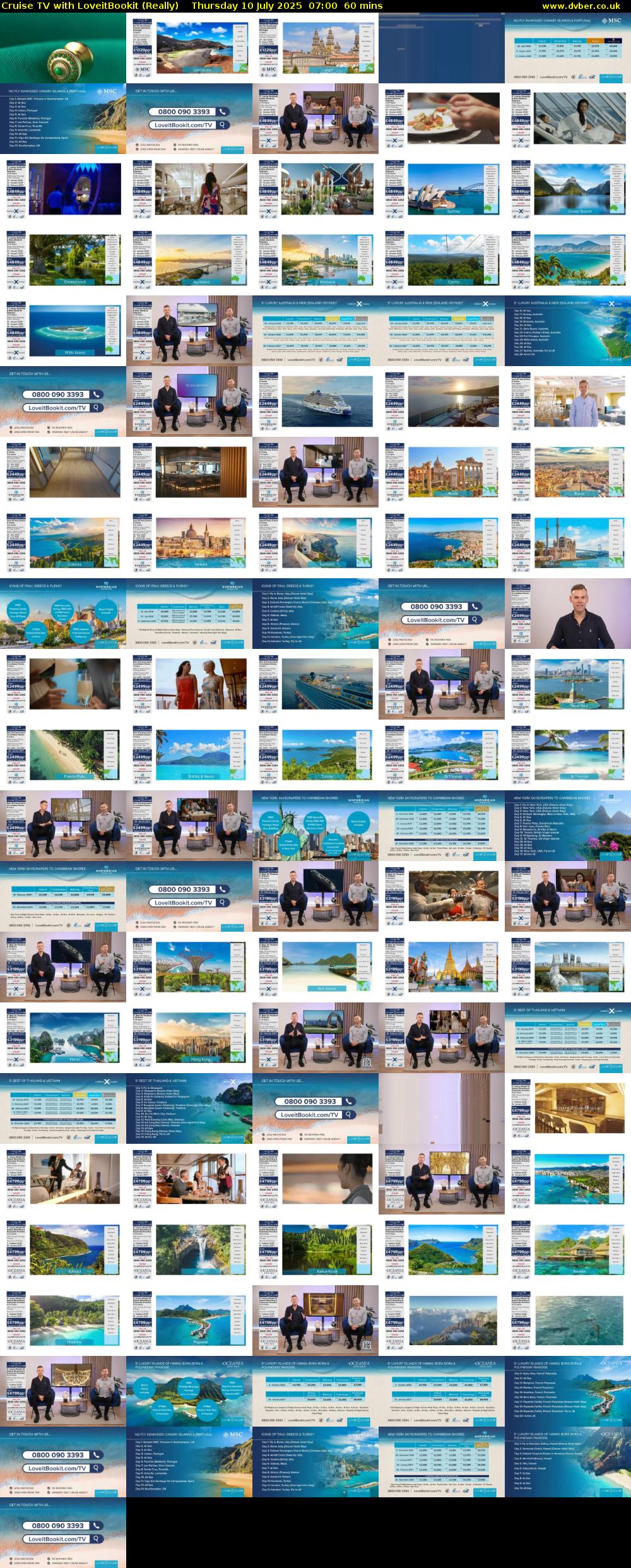 Cruise TV with LoveitBookit (Really) Thursday 10 July 2025 07:00 - 08:00