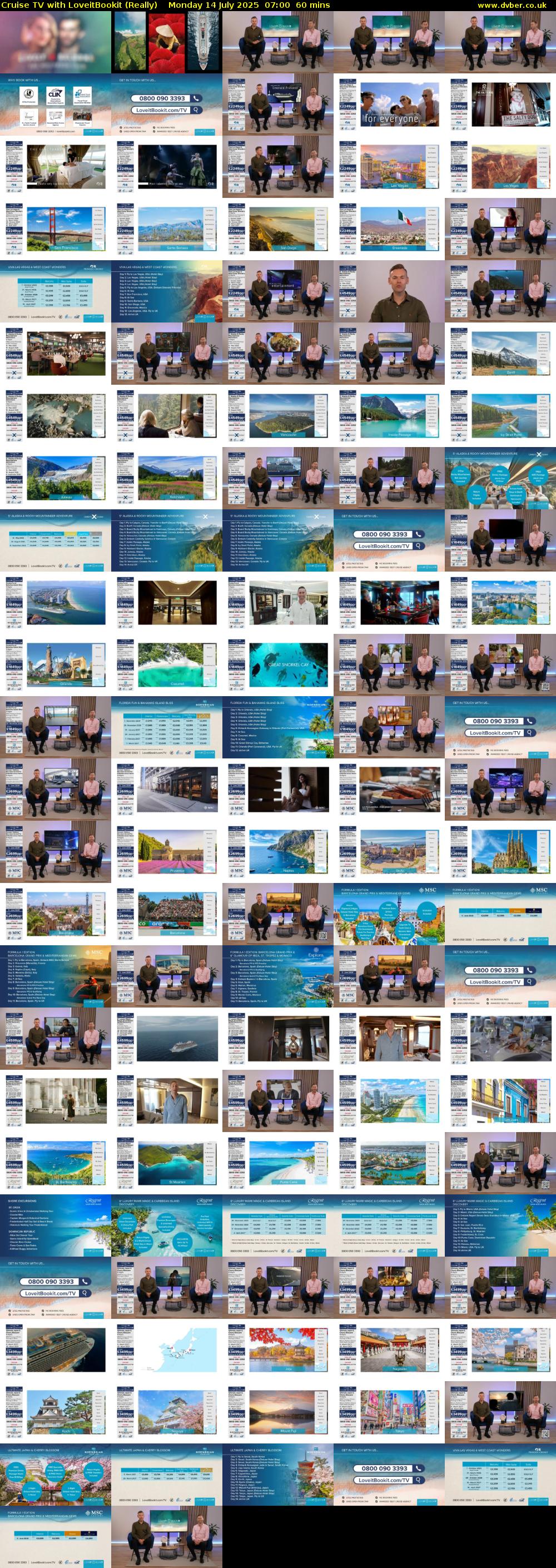 Cruise TV with LoveitBookit (Really) Monday 14 July 2025 07:00 - 08:00