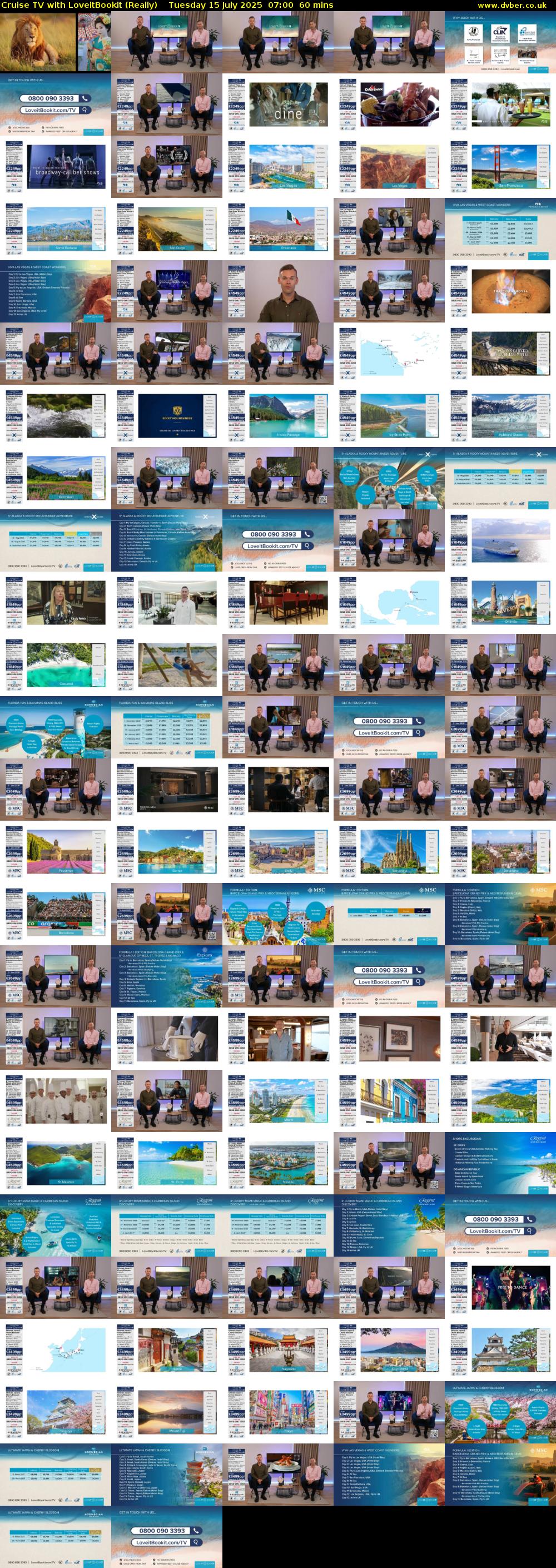 Cruise TV with LoveitBookit (Really) Tuesday 15 July 2025 07:00 - 08:00