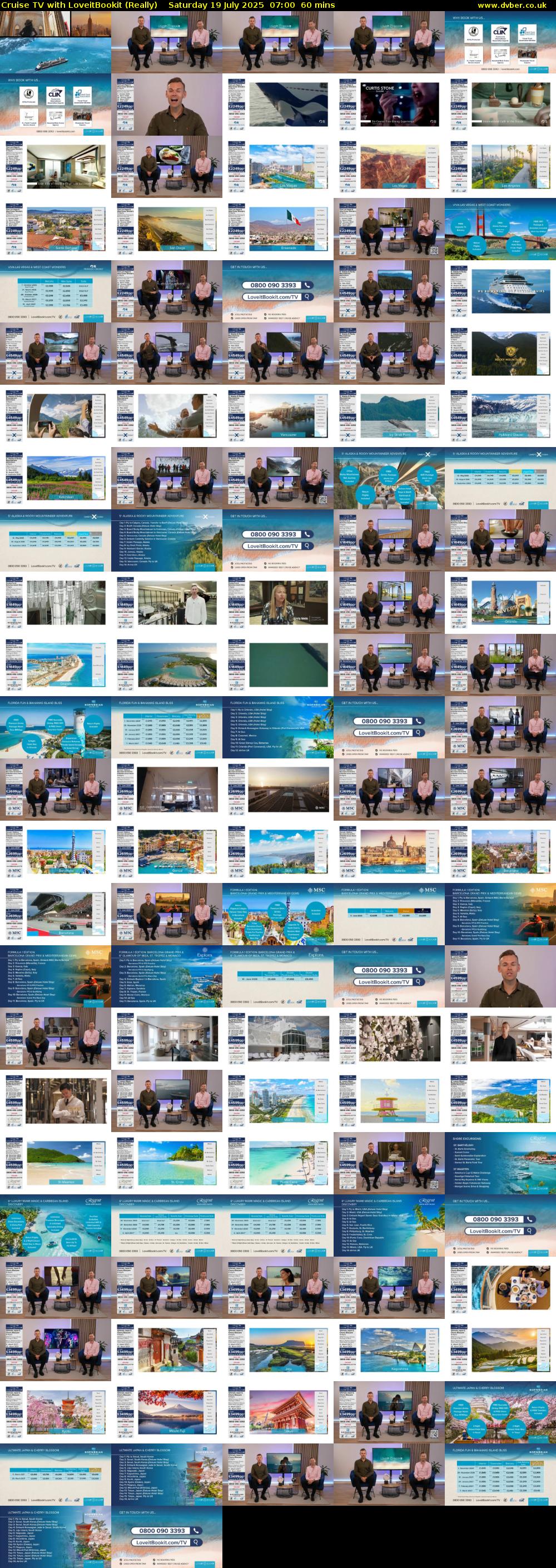 Cruise TV with LoveitBookit (Really) Saturday 19 July 2025 07:00 - 08:00