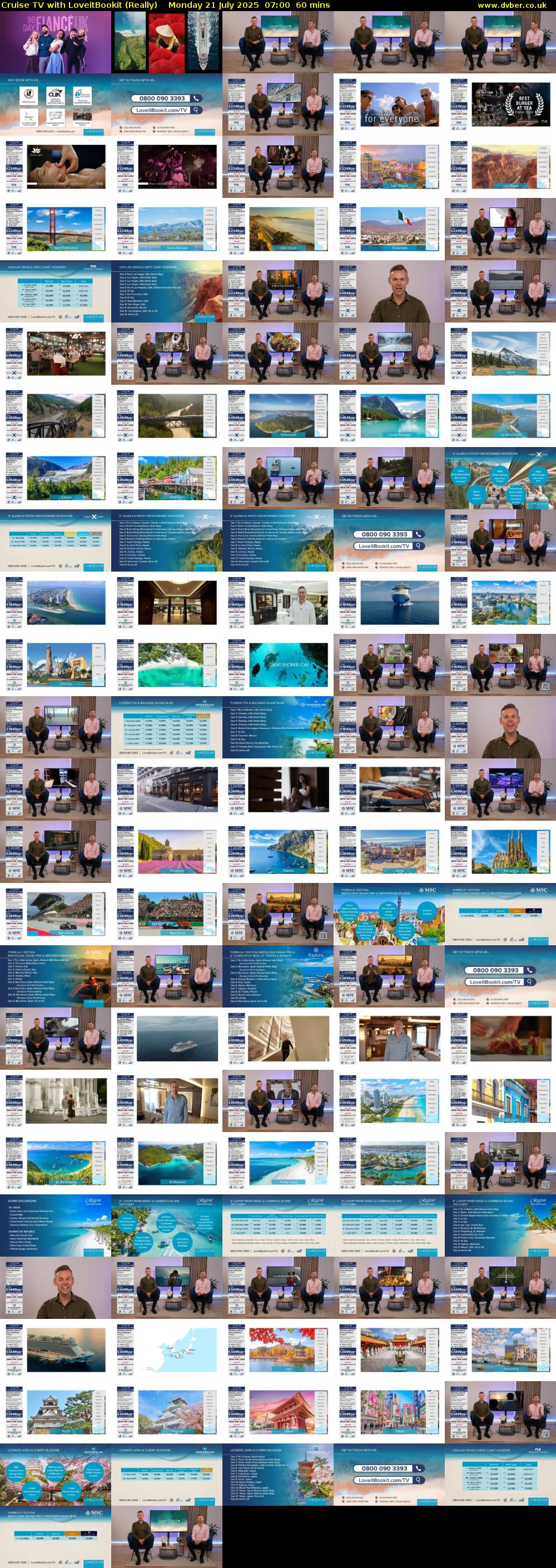 Cruise TV with LoveitBookit (Really) Monday 21 July 2025 07:00 - 08:00