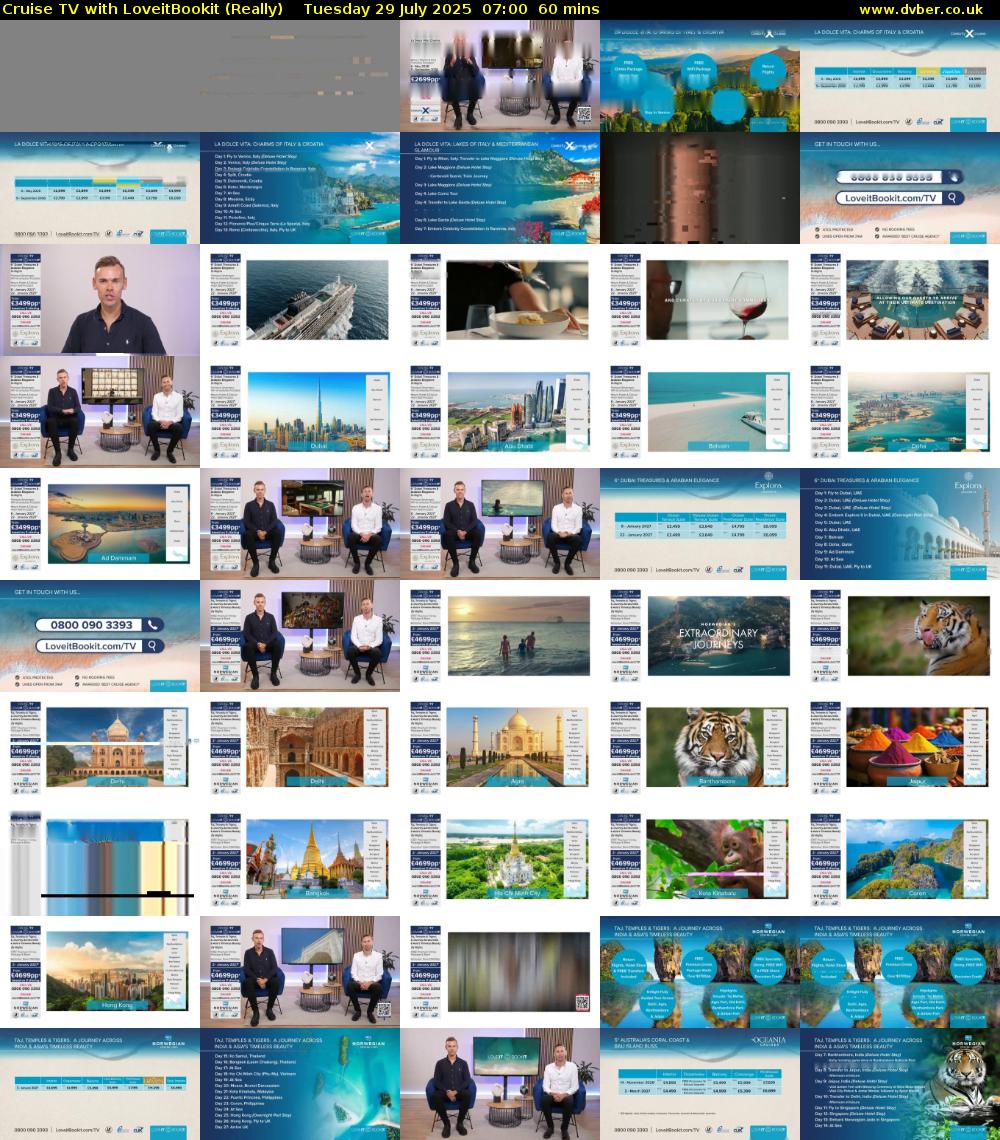 Cruise TV with LoveitBookit (Really) Tuesday 29 July 2025 07:00 - 08:00
