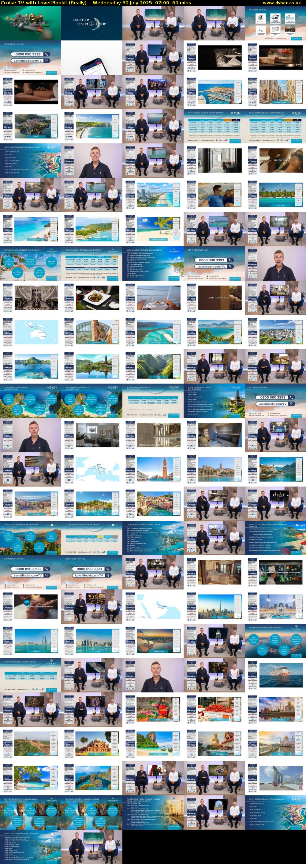 Cruise TV with LoveitBookit (Really) Wednesday 30 July 2025 07:00 - 08:00
