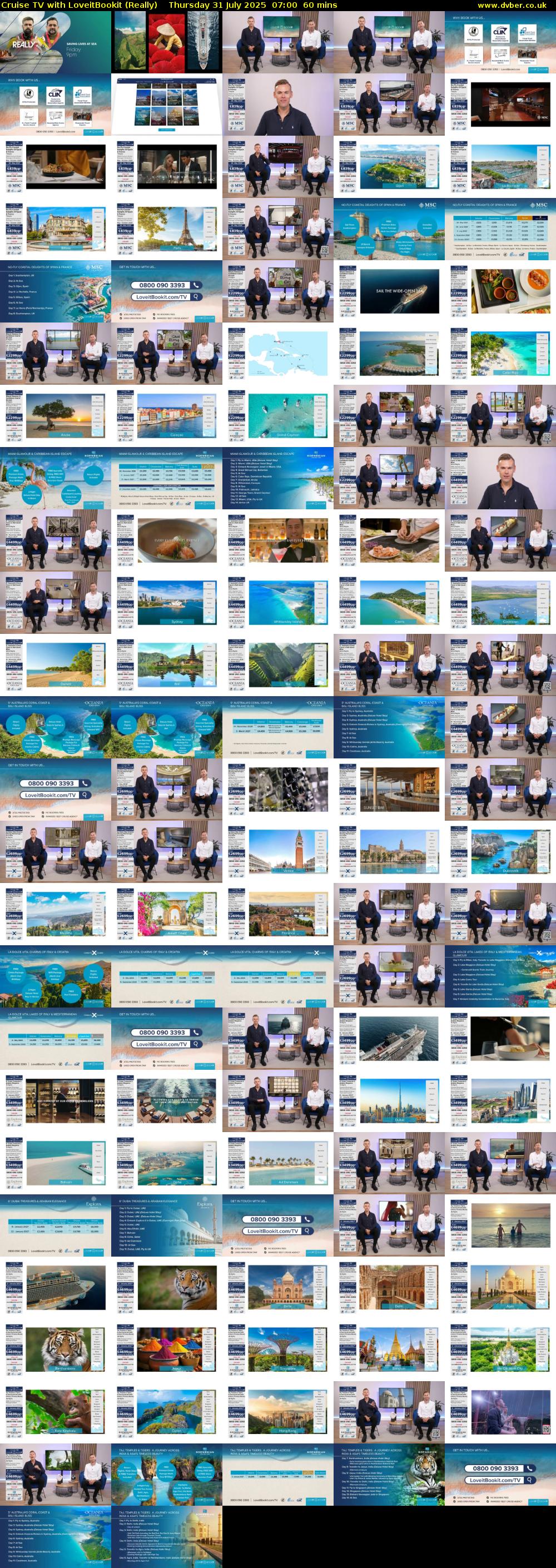 Cruise TV with LoveitBookit (Really) Thursday 31 July 2025 07:00 - 08:00