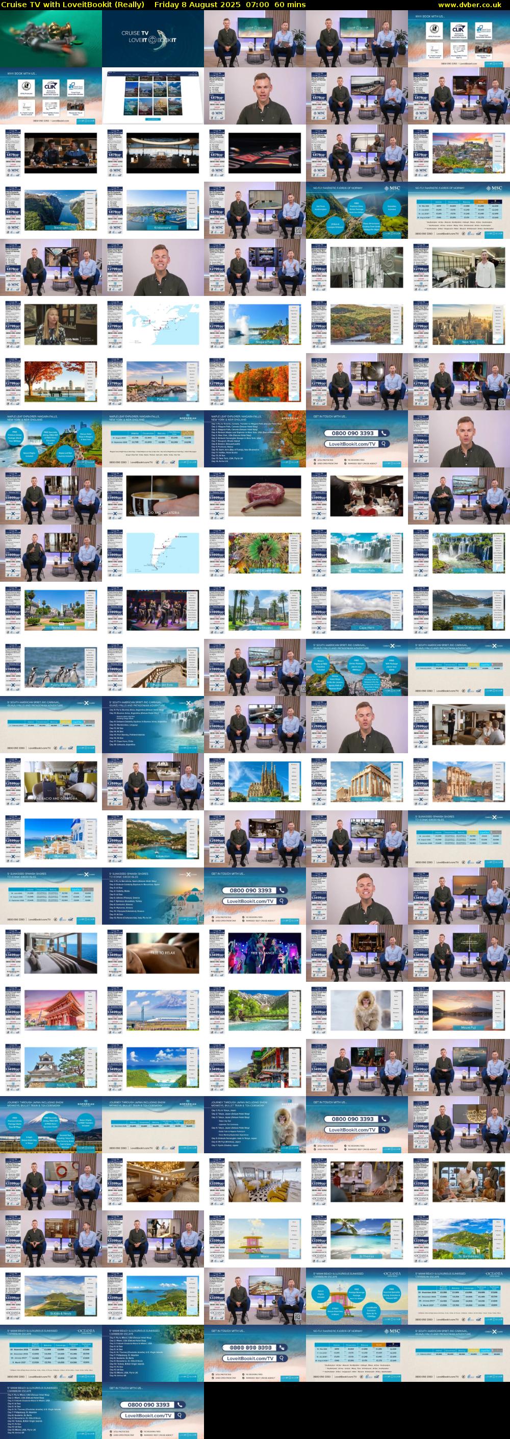 Cruise TV with LoveitBookit (Really) Friday 8 August 2025 07:00 - 08:00