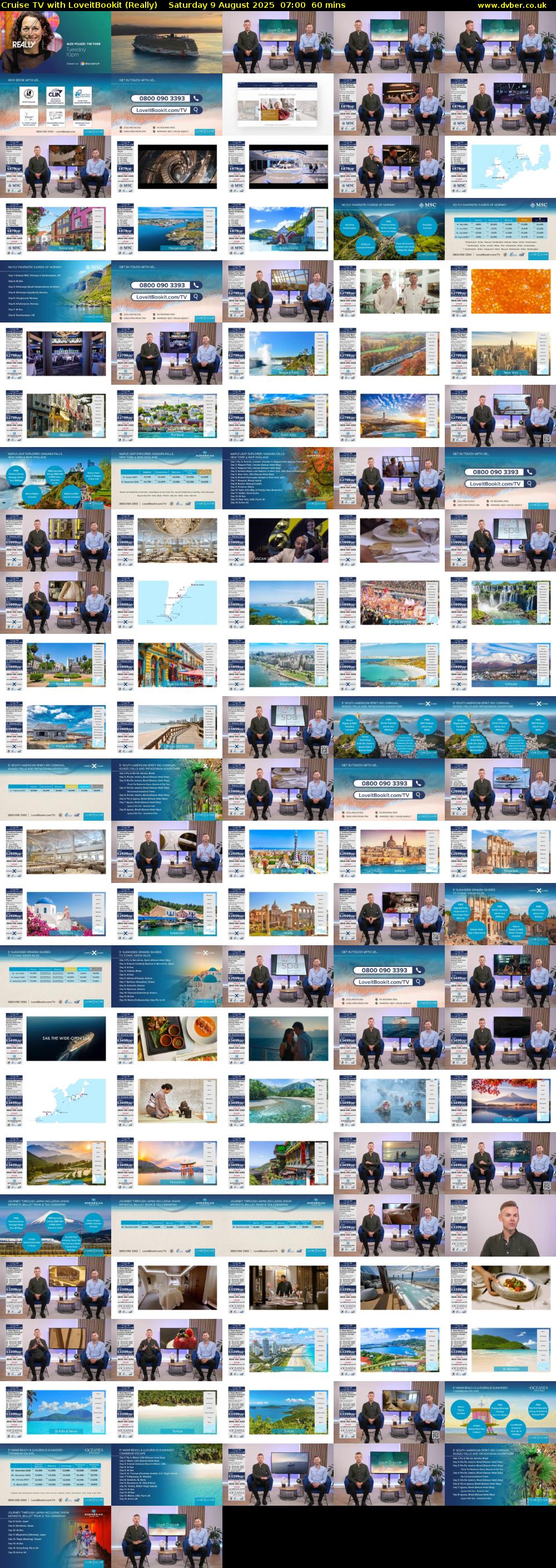 Cruise TV with LoveitBookit (Really) Saturday 9 August 2025 07:00 - 08:00