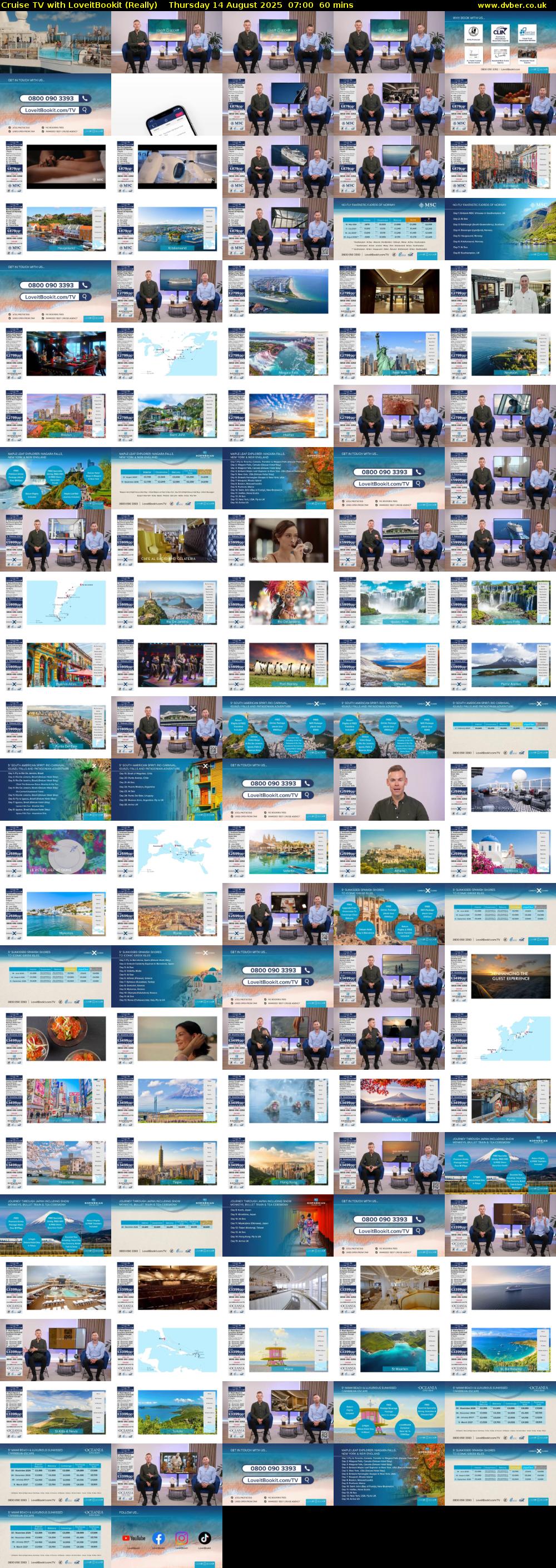 Cruise TV with LoveitBookit (Really) Thursday 14 August 2025 07:00 - 08:00