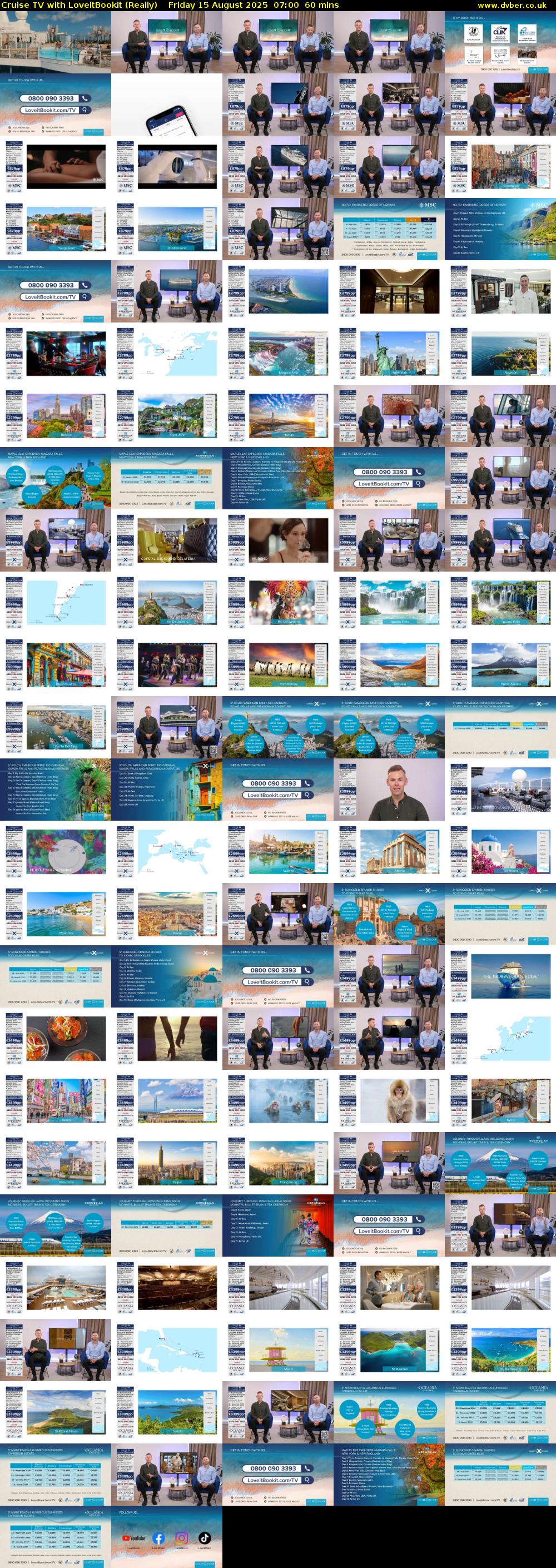 Cruise TV with LoveitBookit (Really) Friday 15 August 2025 07:00 - 08:00