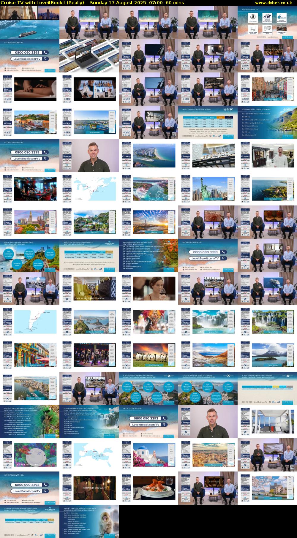 Cruise TV with LoveitBookit (Really) Sunday 17 August 2025 07:00 - 08:00