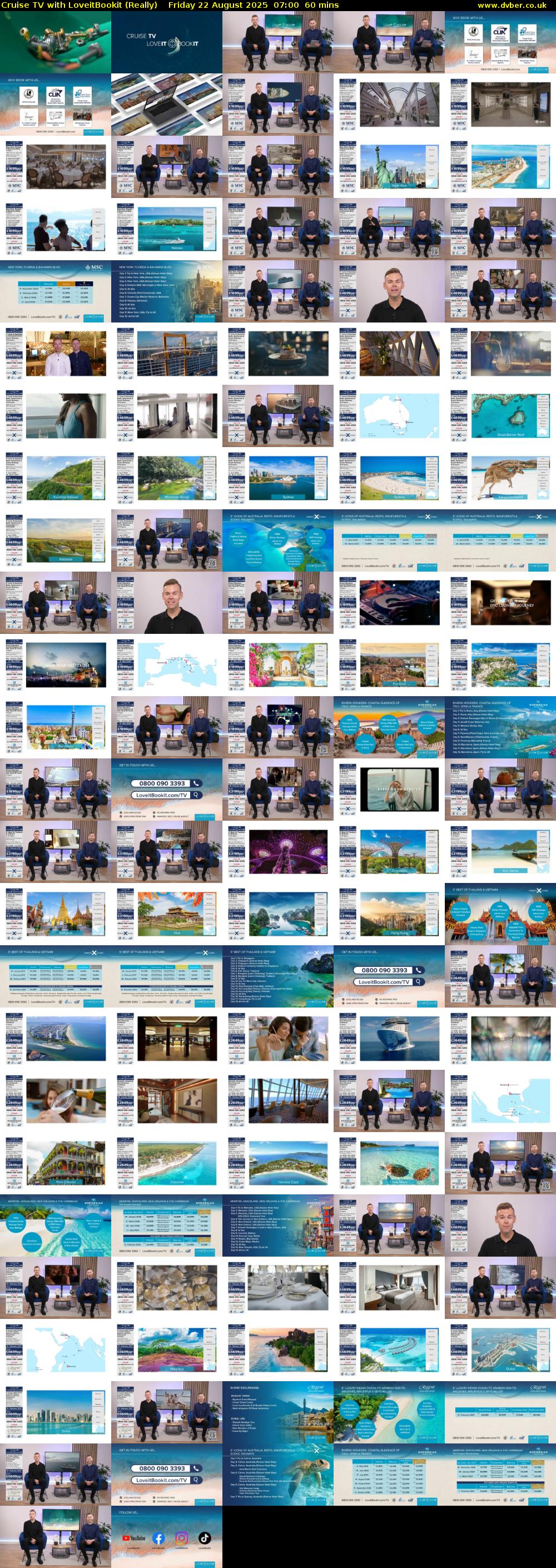 Cruise TV with LoveitBookit (Really) Friday 22 August 2025 07:00 - 08:00