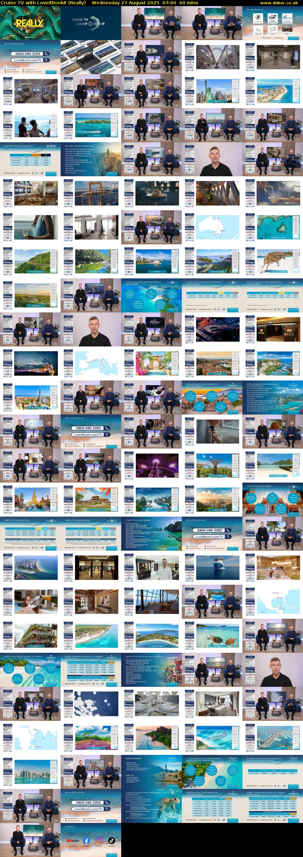 Cruise TV with LoveitBookit (Really) Wednesday 27 August 2025 07:00 - 08:00