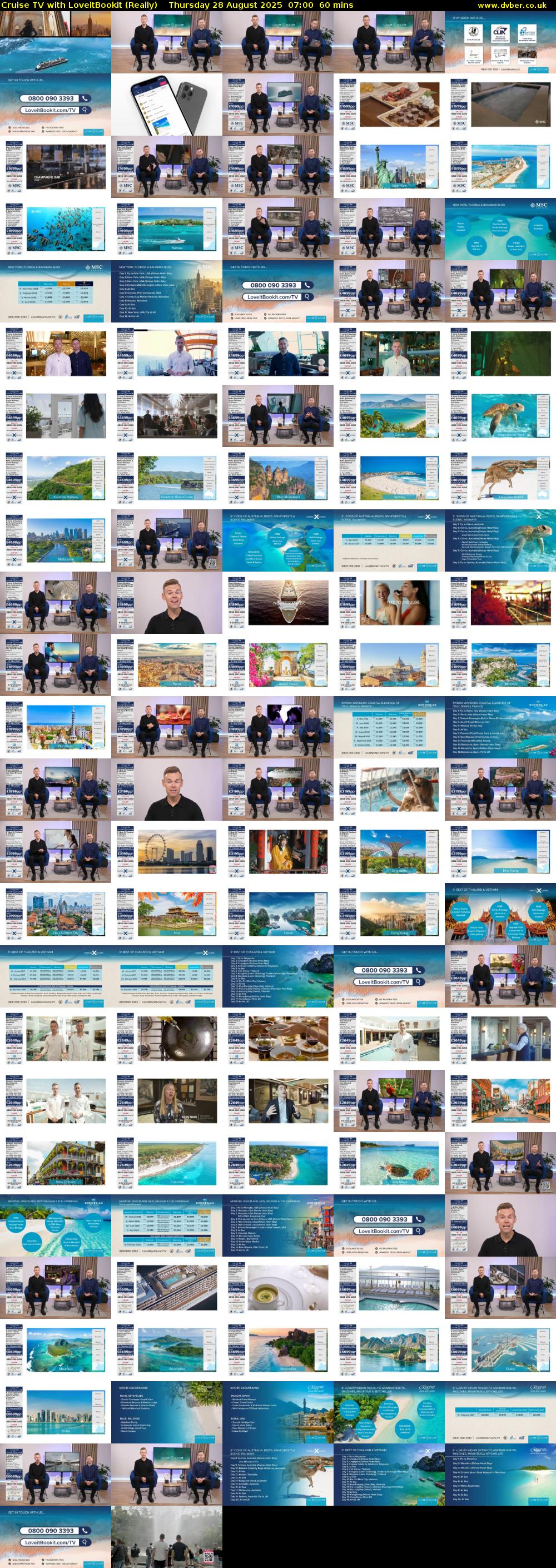 Cruise TV with LoveitBookit (Really) Thursday 28 August 2025 07:00 - 08:00