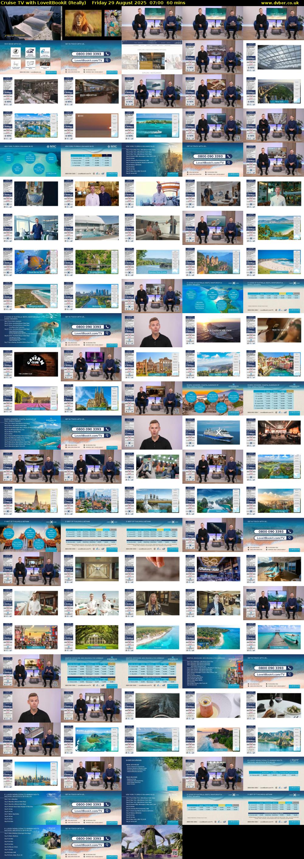 Cruise TV with LoveitBookit (Really) Friday 29 August 2025 07:00 - 08:00