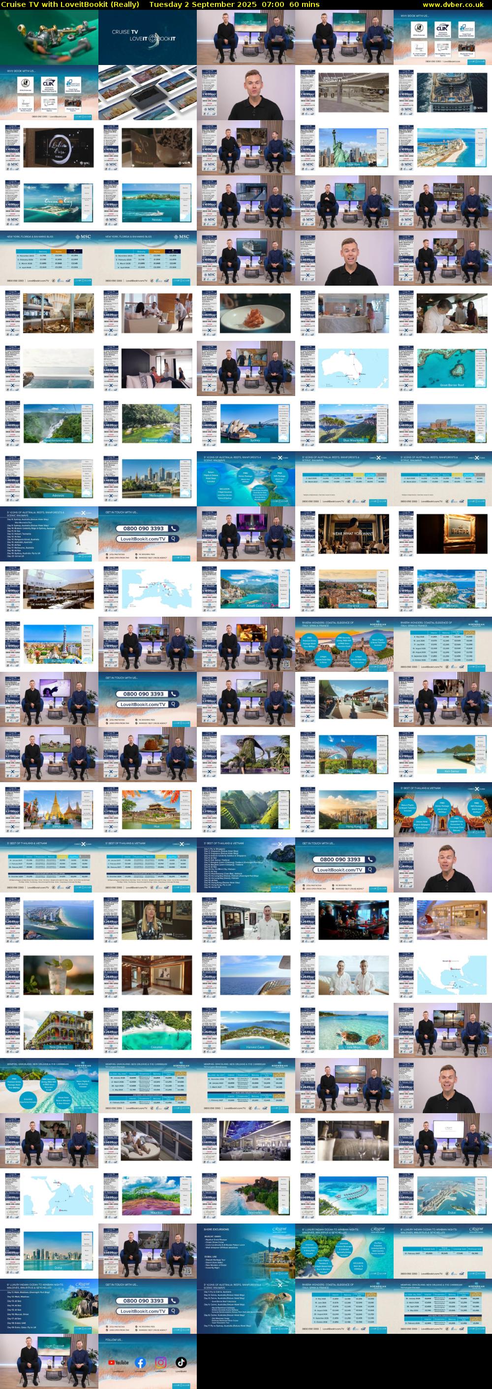 Cruise TV with LoveitBookit (Really) Tuesday 2 September 2025 07:00 - 08:00