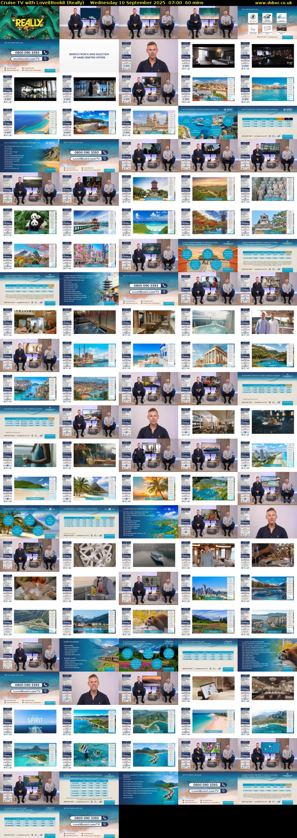 Cruise TV with LoveitBookit (Really) Wednesday 10 September 2025 07:00 - 08:00