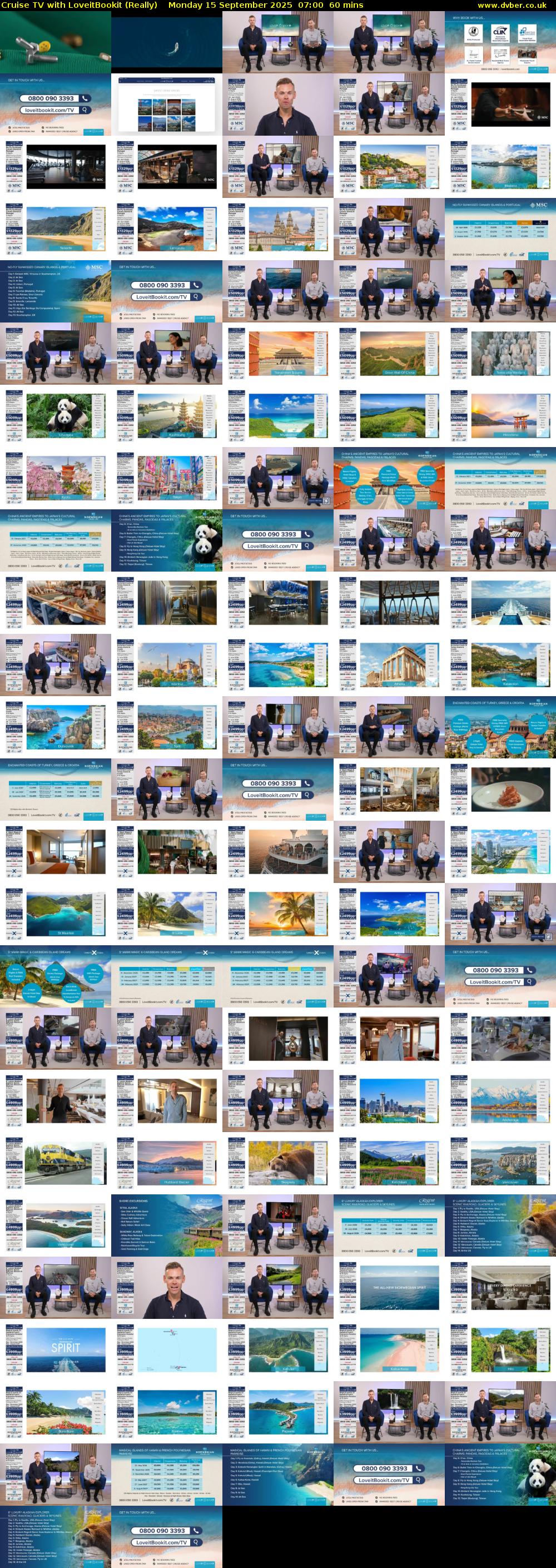 Cruise TV with LoveitBookit (Really) Monday 15 September 2025 07:00 - 08:00