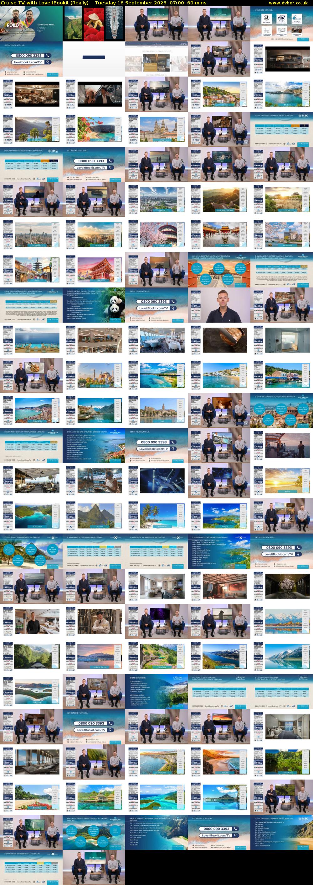 Cruise TV with LoveitBookit (Really) Tuesday 16 September 2025 07:00 - 08:00