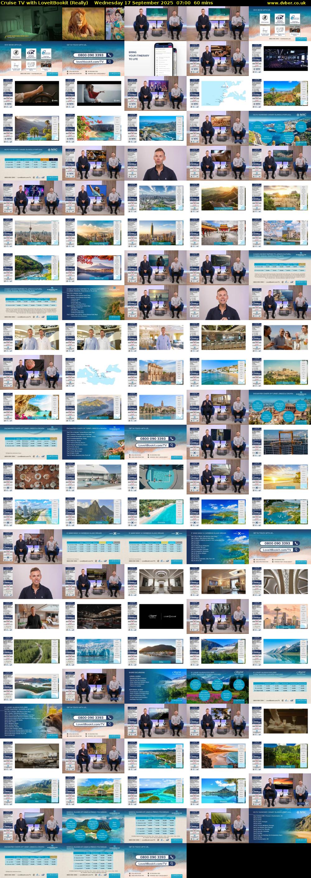Cruise TV with LoveitBookit (Really) Wednesday 17 September 2025 07:00 - 08:00