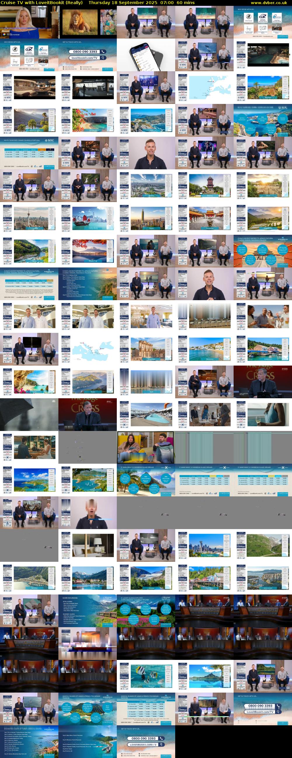 Cruise TV with LoveitBookit (Really) Thursday 18 September 2025 07:00 - 08:00