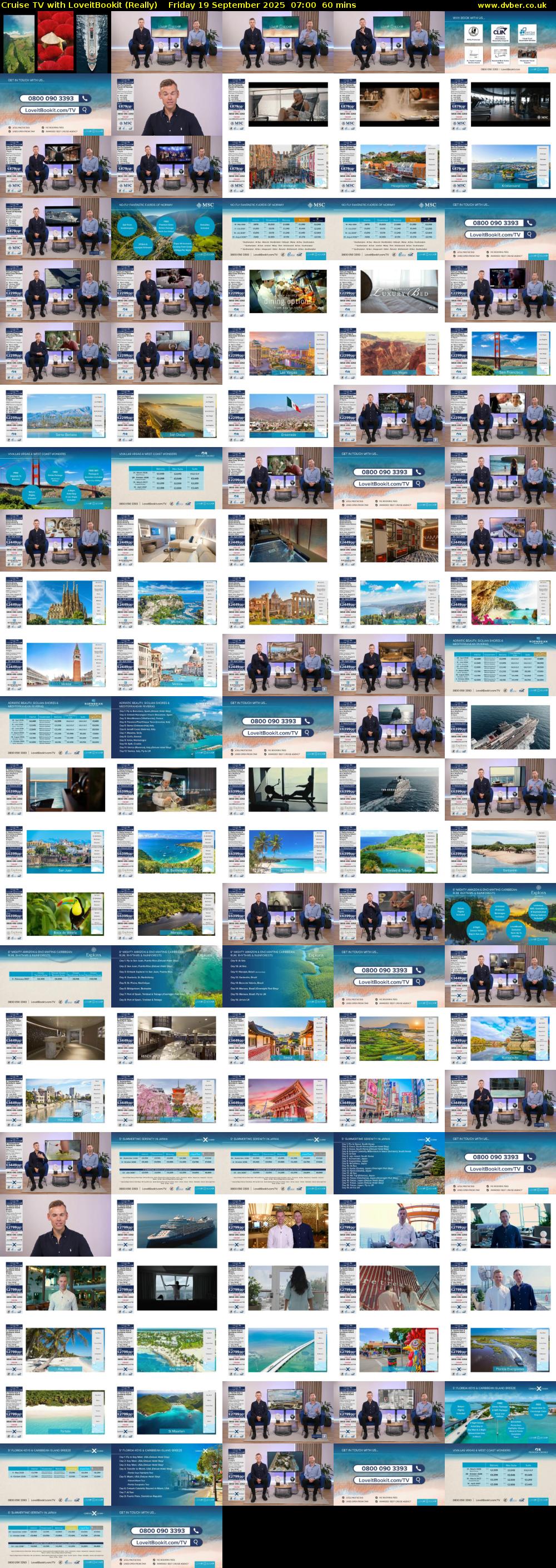 Cruise TV with LoveitBookit (Really) Friday 19 September 2025 07:00 - 08:00