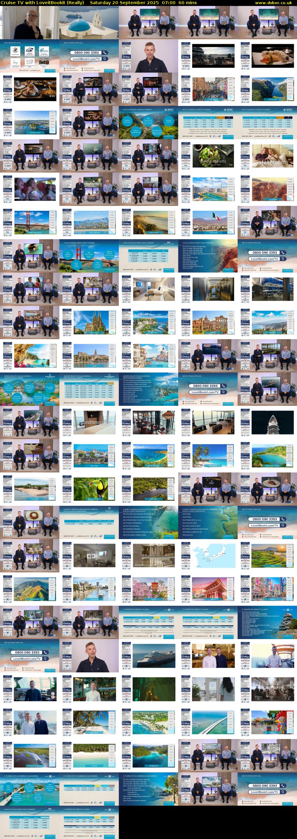 Cruise TV with LoveitBookit (Really) Saturday 20 September 2025 07:00 - 08:00