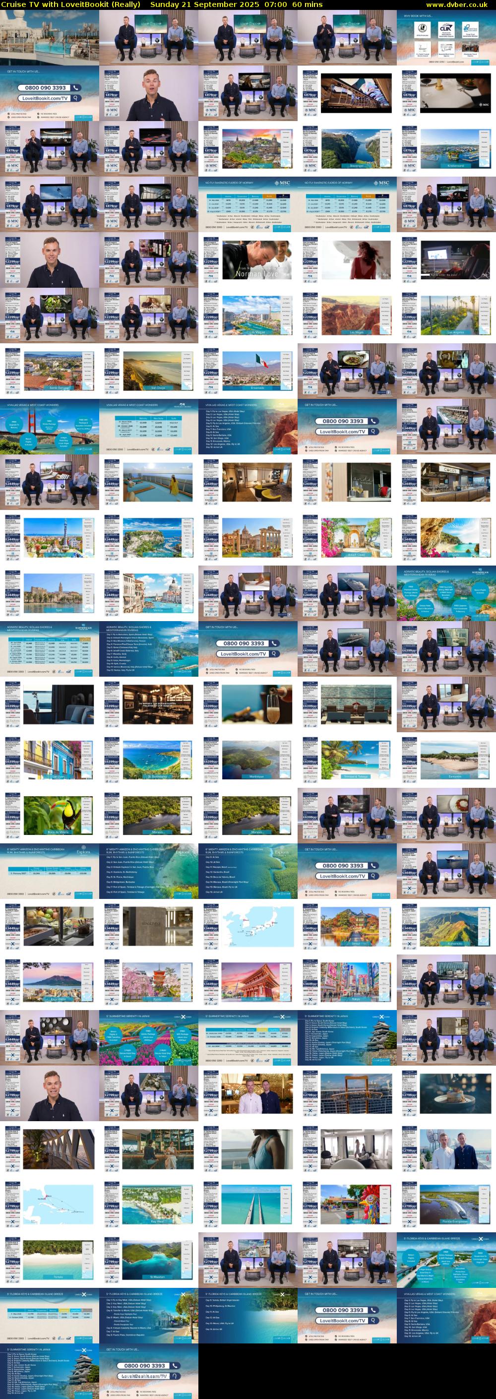 Cruise TV with LoveitBookit (Really) Sunday 21 September 2025 07:00 - 08:00