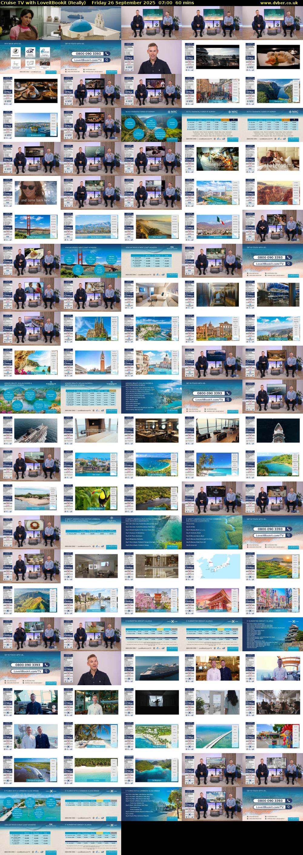 Cruise TV with LoveitBookit (Really) Friday 26 September 2025 07:00 - 08:00