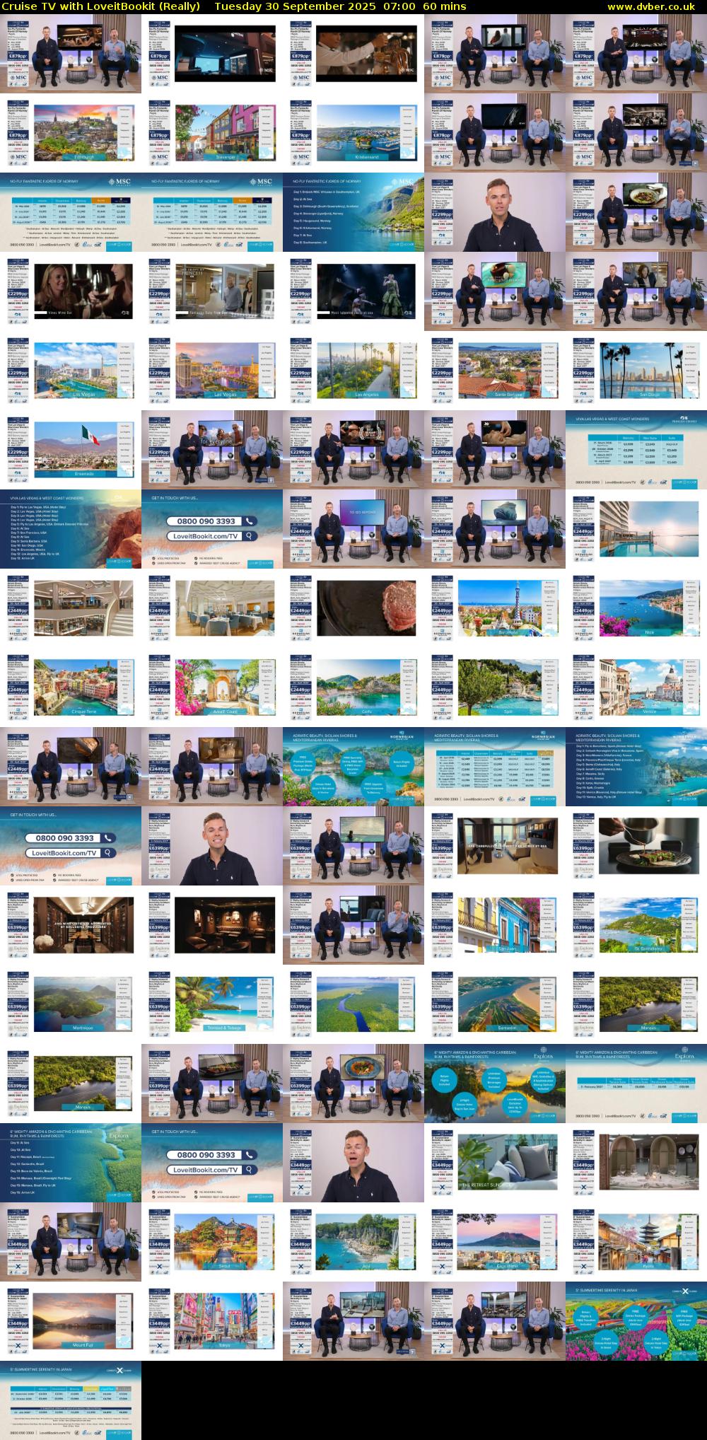 Cruise TV with LoveitBookit (Really) Tuesday 30 September 2025 07:00 - 08:00