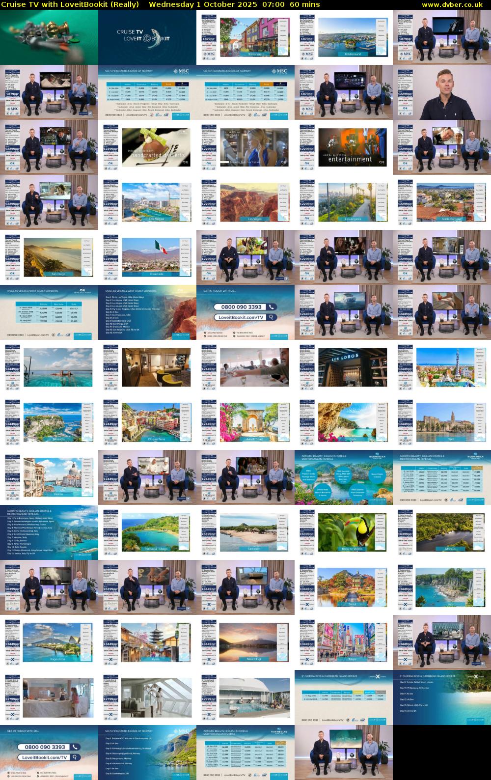 Cruise TV with LoveitBookit (Really) Wednesday 1 October 2025 07:00 - 08:00