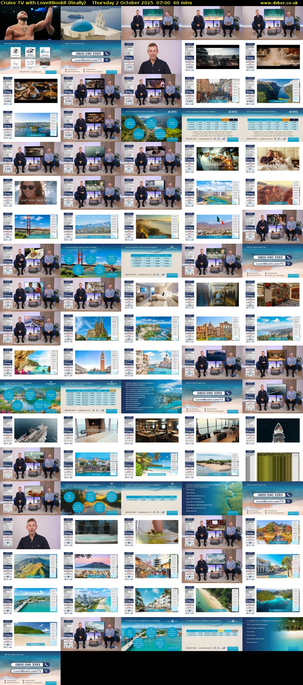 Cruise TV with LoveitBookit (Really) Thursday 2 October 2025 07:00 - 08:00