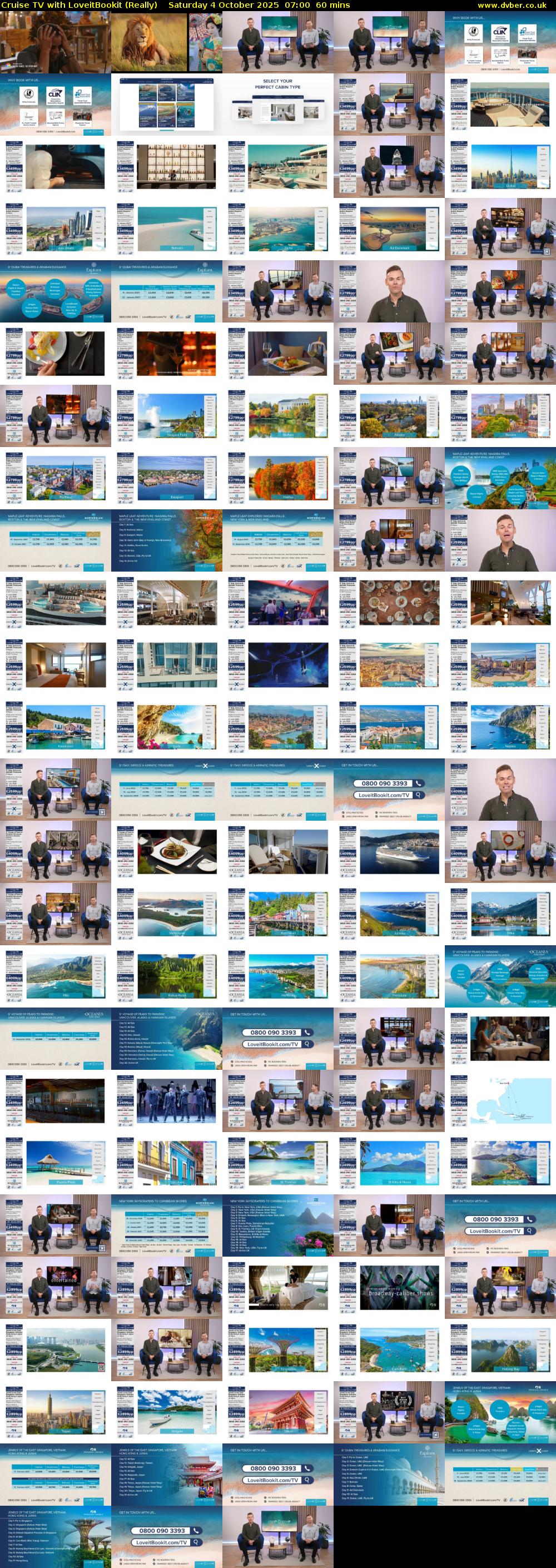 Cruise TV with LoveitBookit (Really) Saturday 4 October 2025 07:00 - 08:00