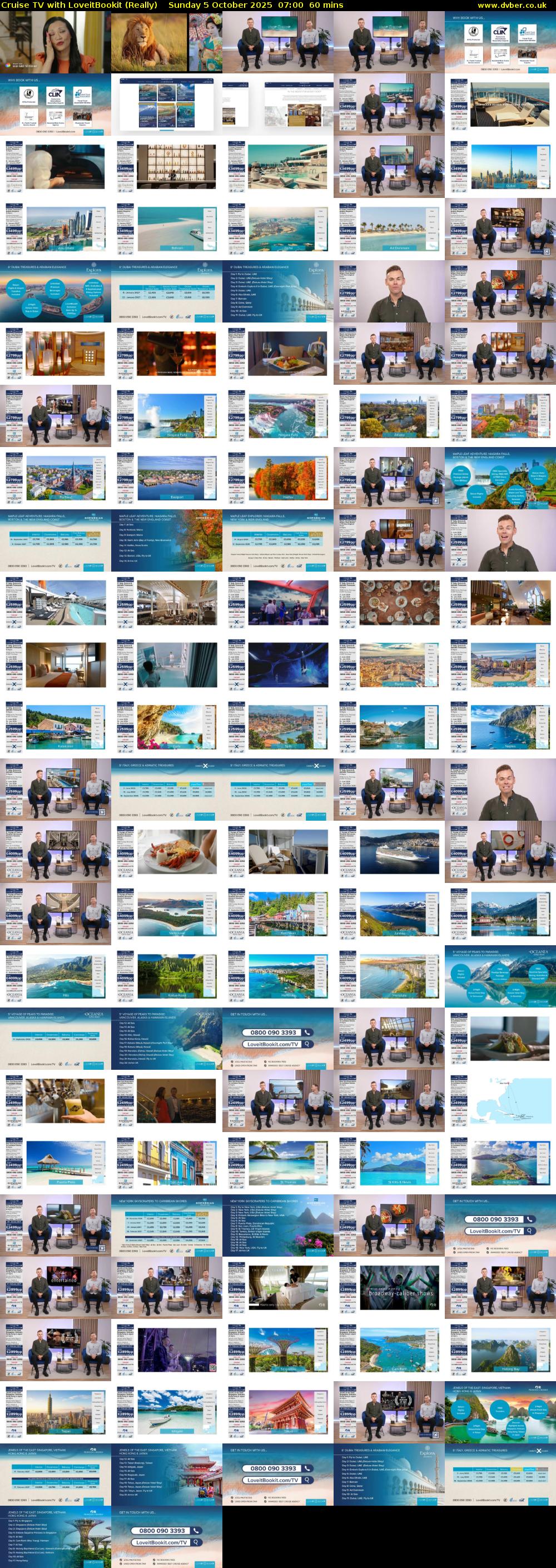 Cruise TV with LoveitBookit (Really) Sunday 5 October 2025 07:00 - 08:00