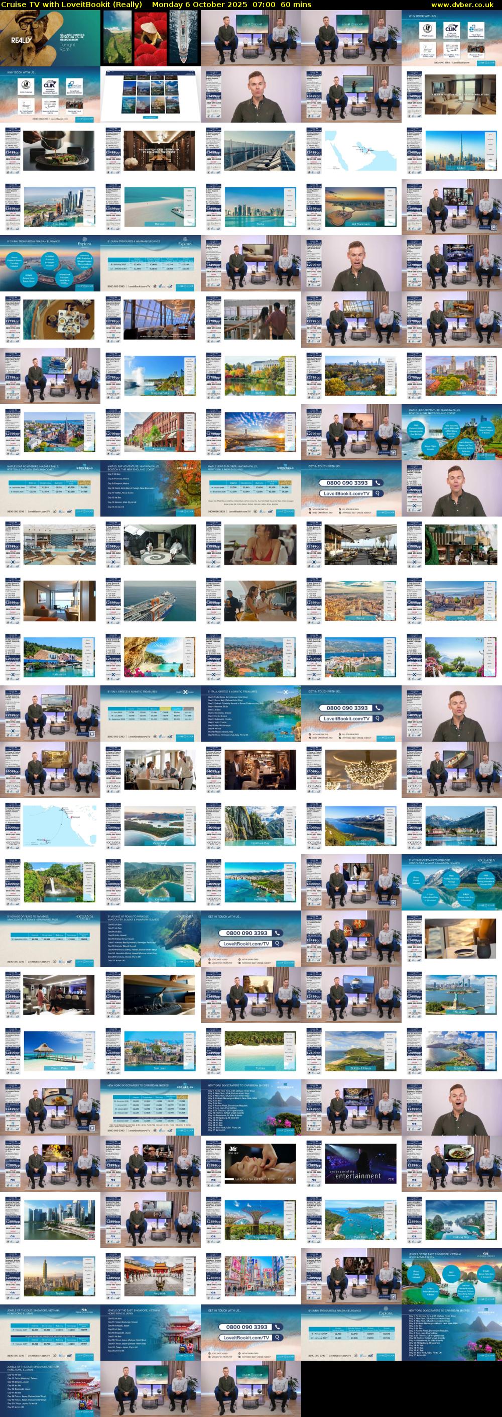 Cruise TV with LoveitBookit (Really) Monday 6 October 2025 07:00 - 08:00