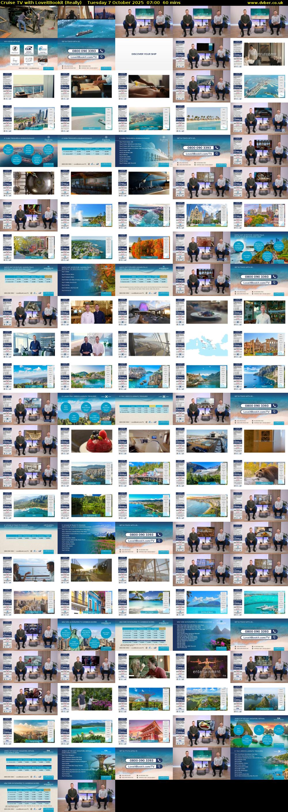 Cruise TV with LoveitBookit (Really) Tuesday 7 October 2025 07:00 - 08:00