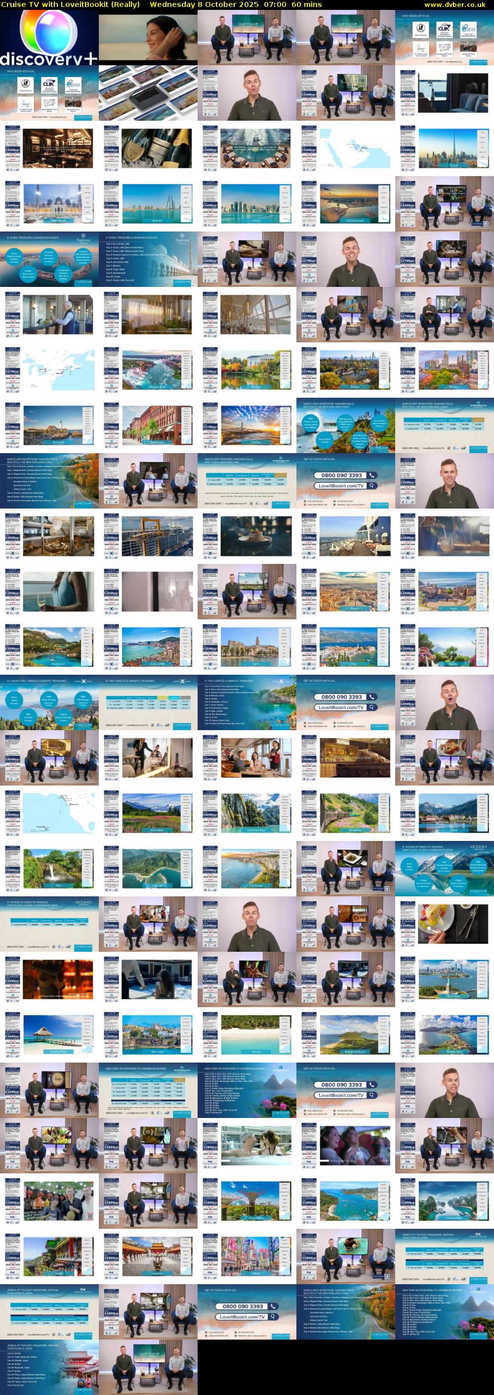 Cruise TV with LoveitBookit (Really) Wednesday 8 October 2025 07:00 - 08:00