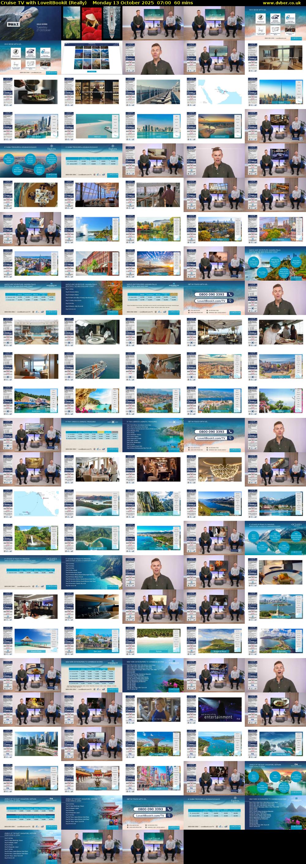 Cruise TV with LoveitBookit (Really) Monday 13 October 2025 07:00 - 08:00