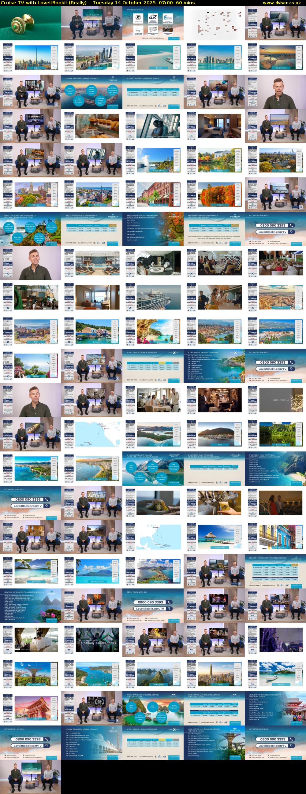 Cruise TV with LoveitBookit (Really) Tuesday 14 October 2025 07:00 - 08:00