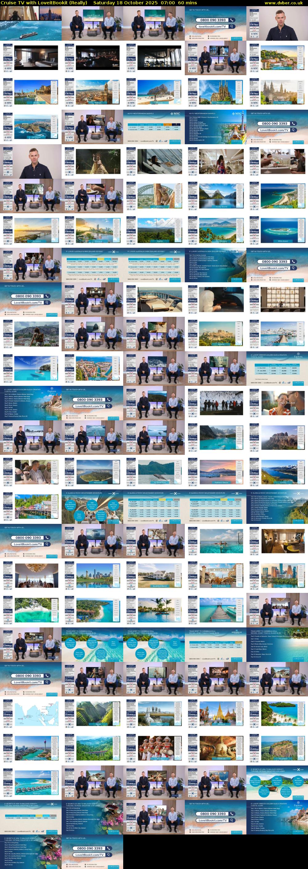 Cruise TV with LoveitBookit (Really) Saturday 18 October 2025 07:00 - 08:00