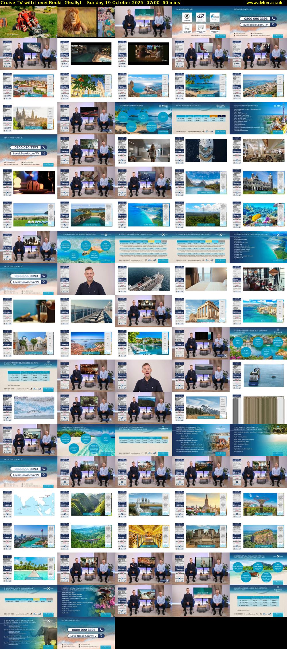 Cruise TV with LoveitBookit (Really) Sunday 19 October 2025 07:00 - 08:00