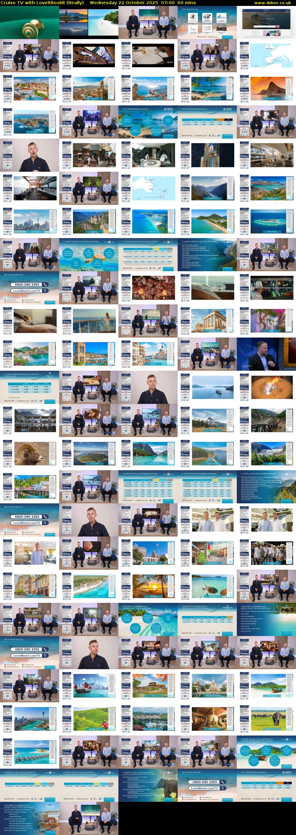 Cruise TV with LoveitBookit (Really) Wednesday 22 October 2025 07:00 - 08:00