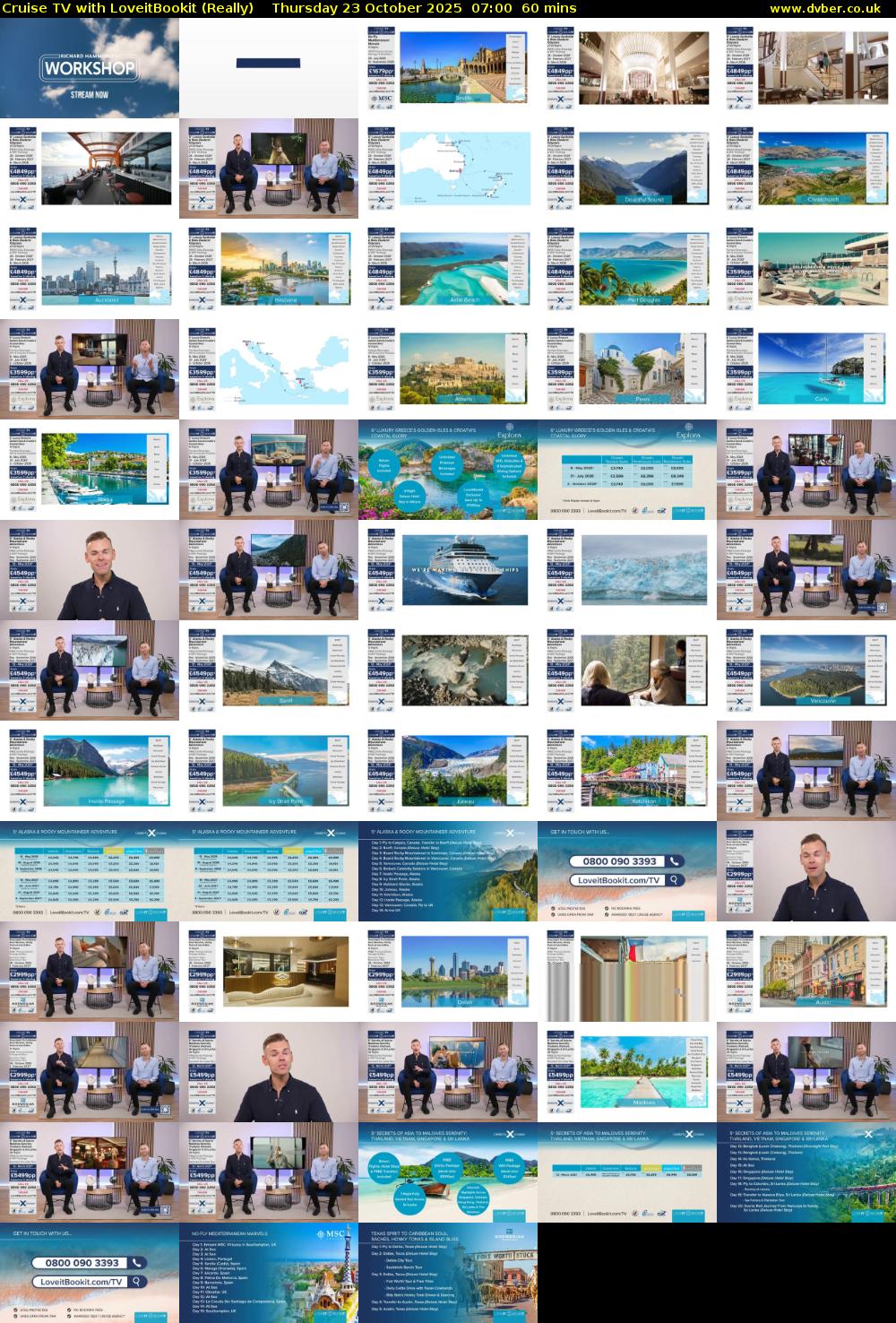 Cruise TV with LoveitBookit (Really) Thursday 23 October 2025 07:00 - 08:00