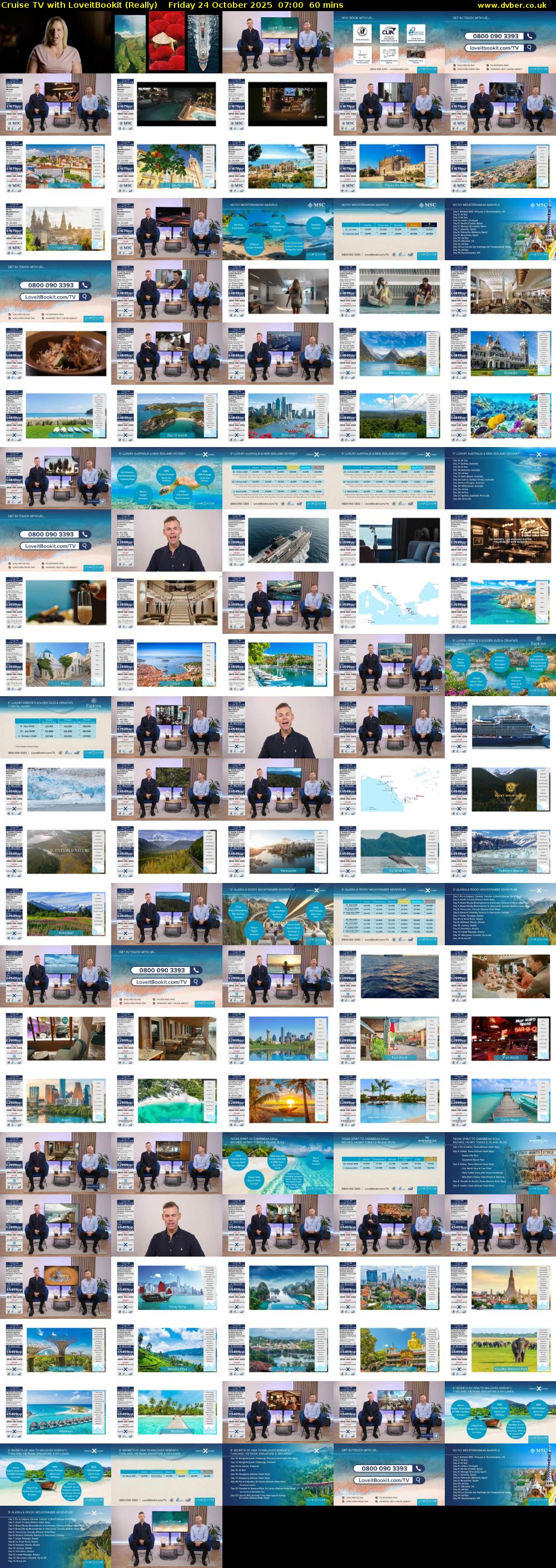 Cruise TV with LoveitBookit (Really) Friday 24 October 2025 07:00 - 08:00