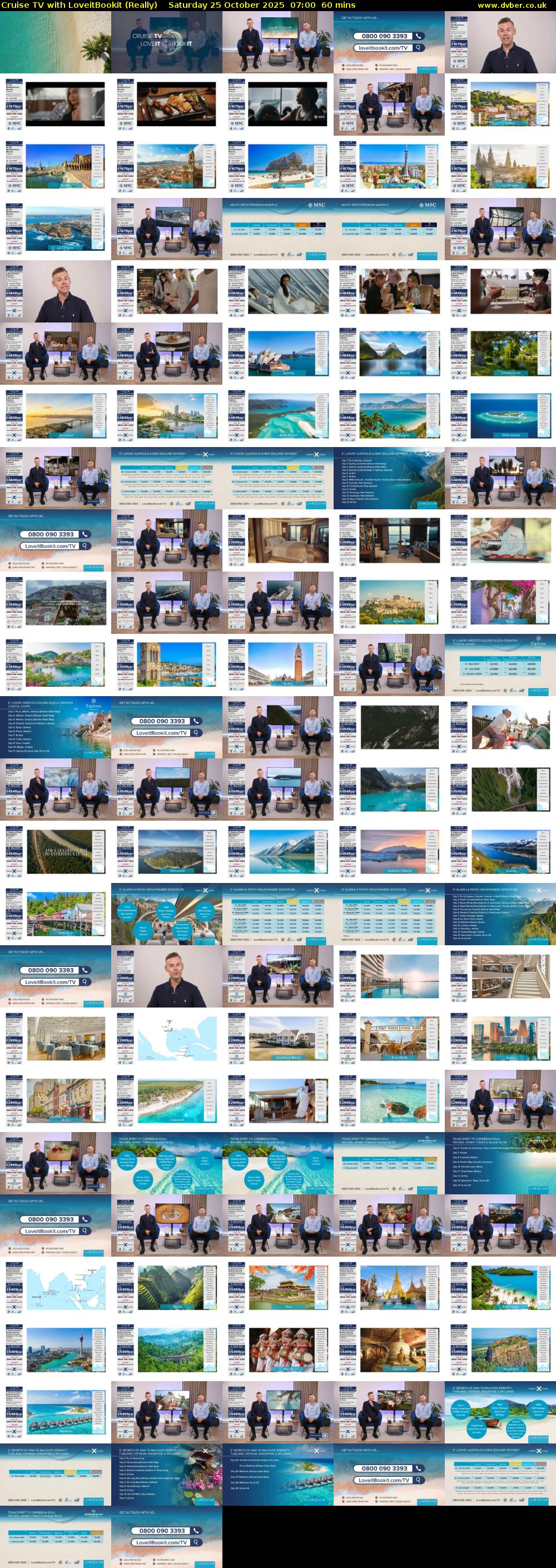 Cruise TV with LoveitBookit (Really) Saturday 25 October 2025 07:00 - 08:00