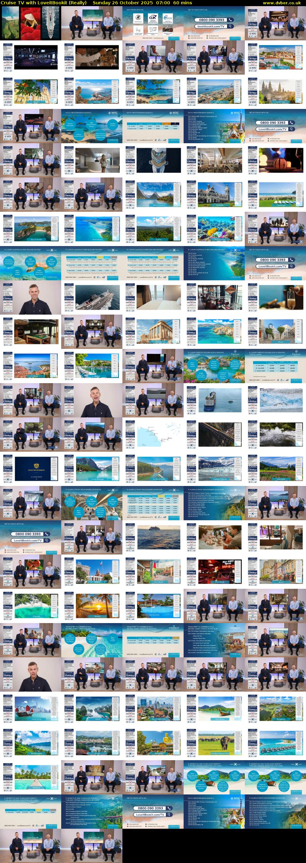 Cruise TV with LoveitBookit (Really) Sunday 26 October 2025 07:00 - 08:00