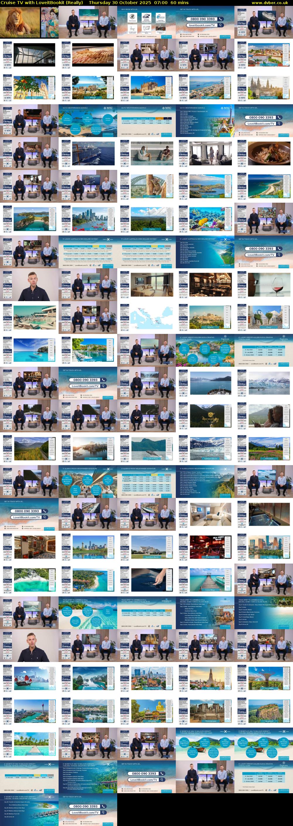 Cruise TV with LoveitBookit (Really) Thursday 30 October 2025 07:00 - 08:00