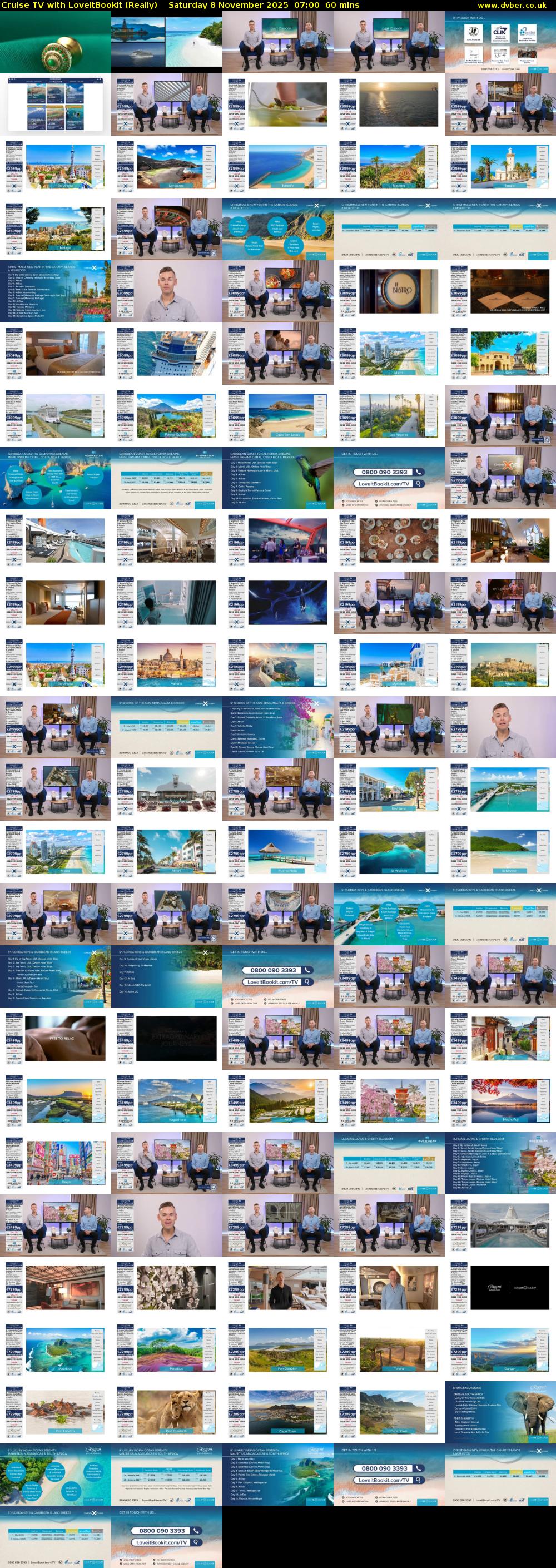 Cruise TV with LoveitBookit (Really) Saturday 8 November 2025 07:00 - 08:00