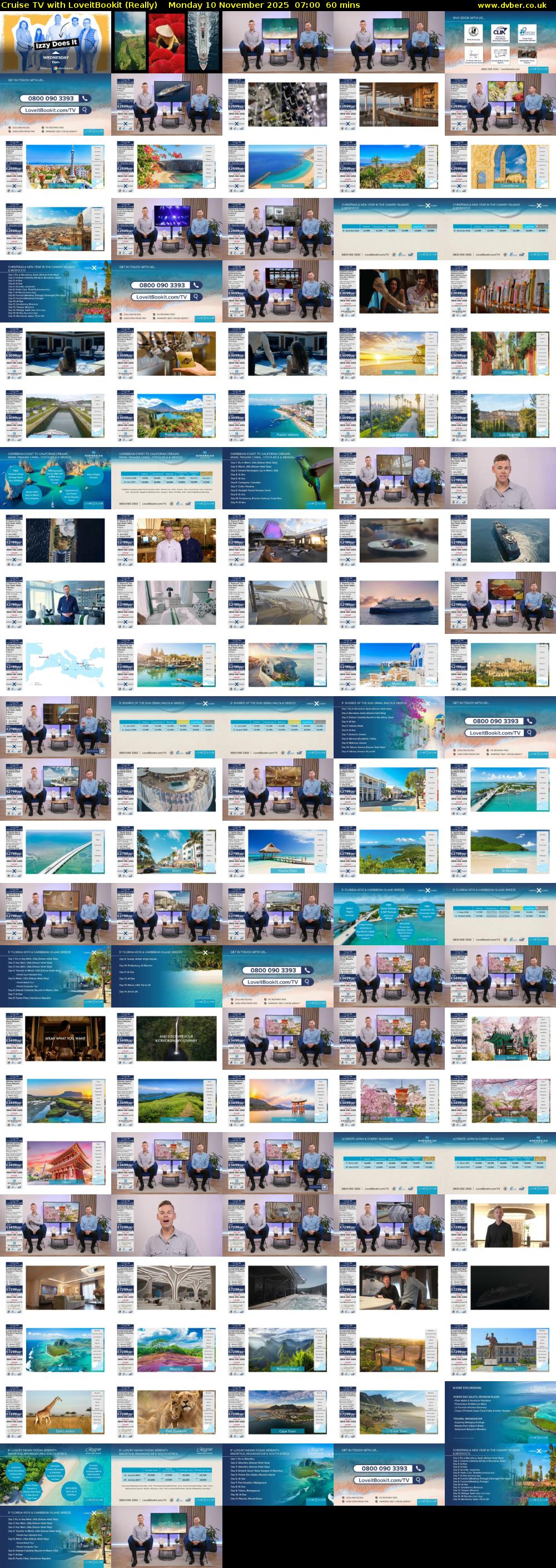 Cruise TV with LoveitBookit (Really) Monday 10 November 2025 07:00 - 08:00