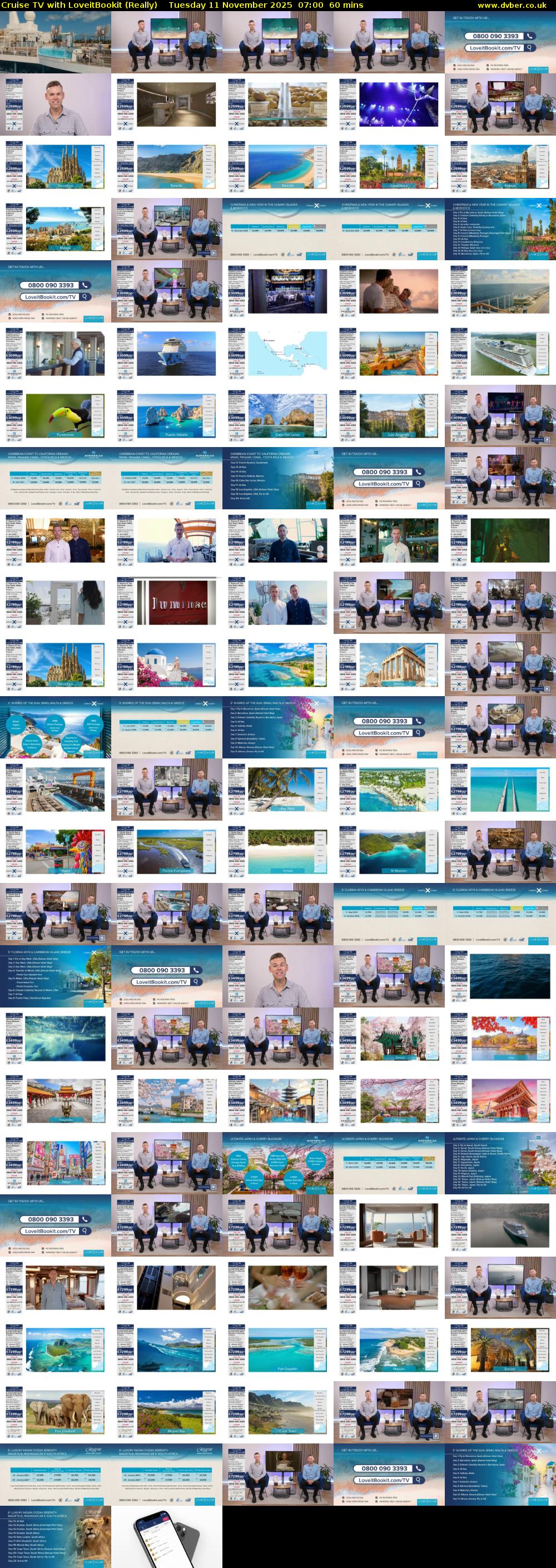 Cruise TV with LoveitBookit (Really) Tuesday 11 November 2025 07:00 - 08:00