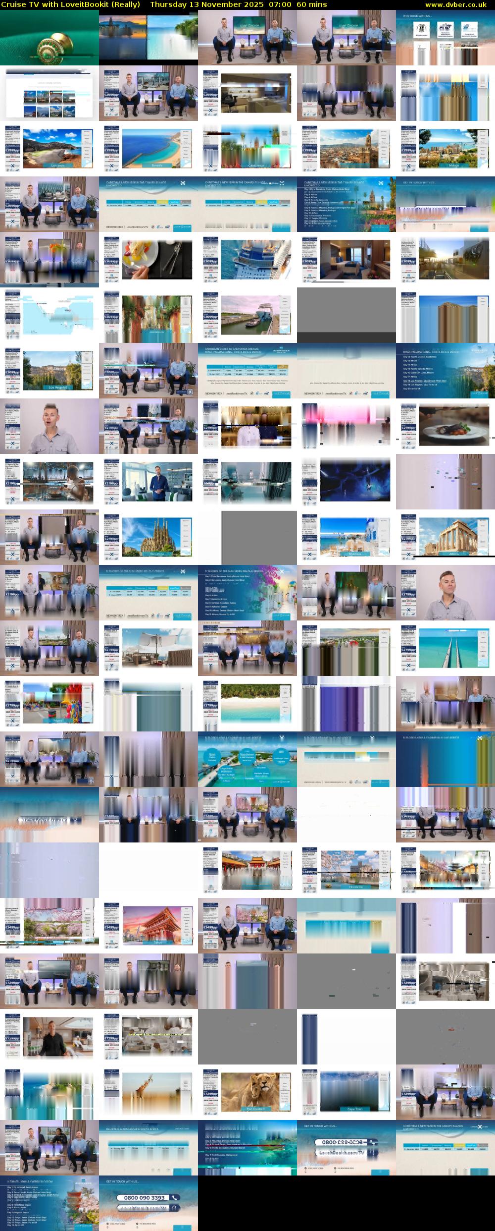 Cruise TV with LoveitBookit (Really) Thursday 13 November 2025 07:00 - 08:00